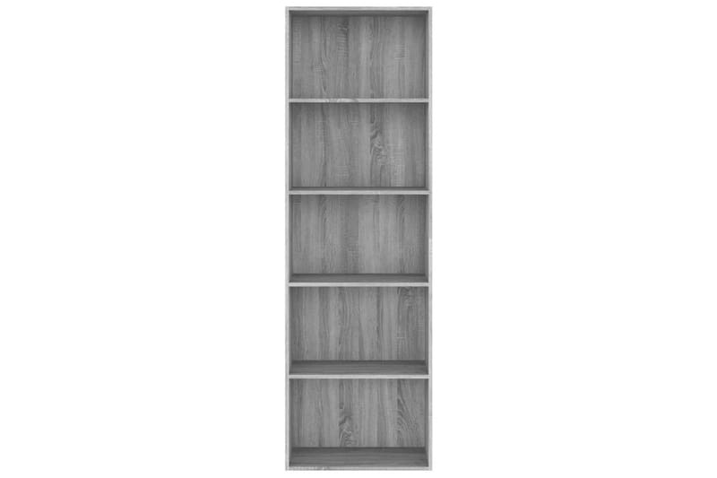 beBasic Bokhylle 5 etasjer grå sonoma 60x30x189 cm konstruert tre - GrÃ¥ - Oppbevaring - Hyller - Bokhylle