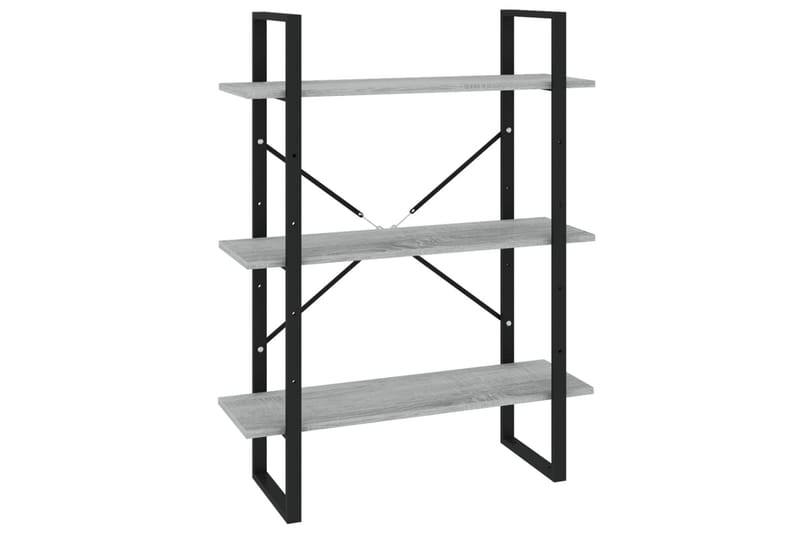 beBasic Bokhylle 5 etasjer grå sonoma 80x30x175 cm konstruert tre - GrÃ¥ - Oppbevaring - Hyller - Bokhylle
