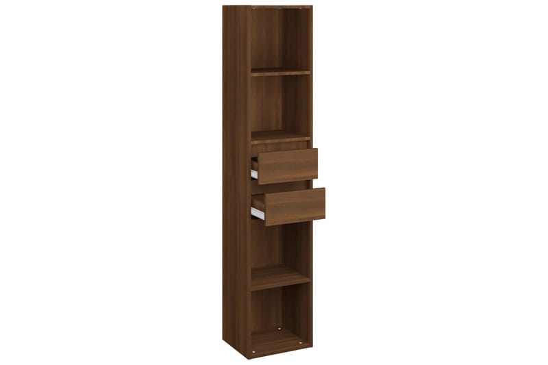 beBasic Bokhylle brun eik 36x30x171 cm konstruert tre - Brun - Oppbevaring - Hyller - Bokhylle
