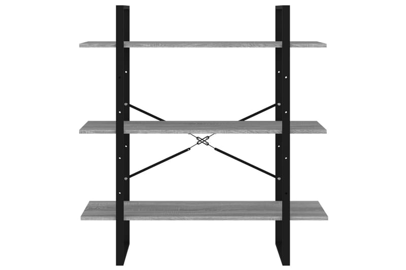 beBasic Bokhylle grå sonoma 100x30x105 cm konstruert tre - GrÃ¥ - Oppbevaring - Hyller - Bokhylle