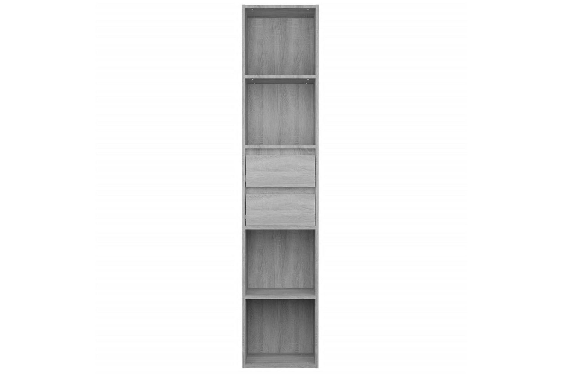 beBasic Bokhylle grå sonoma 36x30x171 cm konstruert tre - GrÃ¥ - Oppbevaring - Hyller - Bokhylle