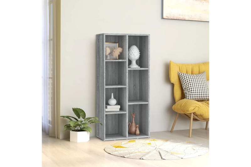 beBasic Bokhylle grå sonoma 50x25x106 cm - GrÃ¥ - Oppbevaring - Hyller - Bokhylle