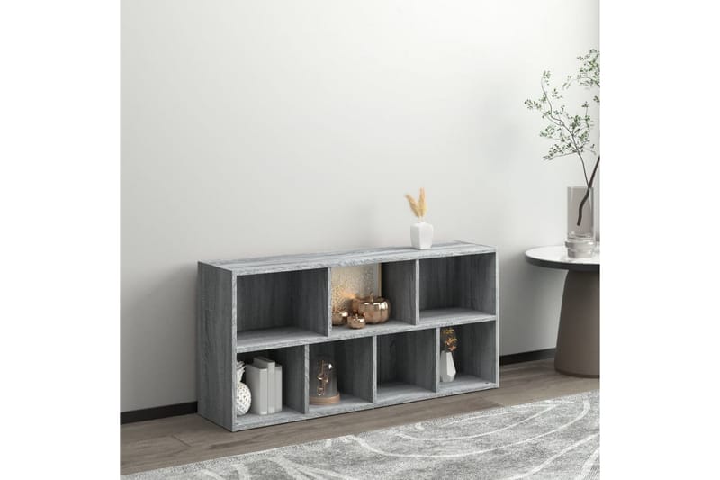 beBasic Bokhylle grå sonoma 50x25x106 cm - GrÃ¥ - Oppbevaring - Hyller - Bokhylle