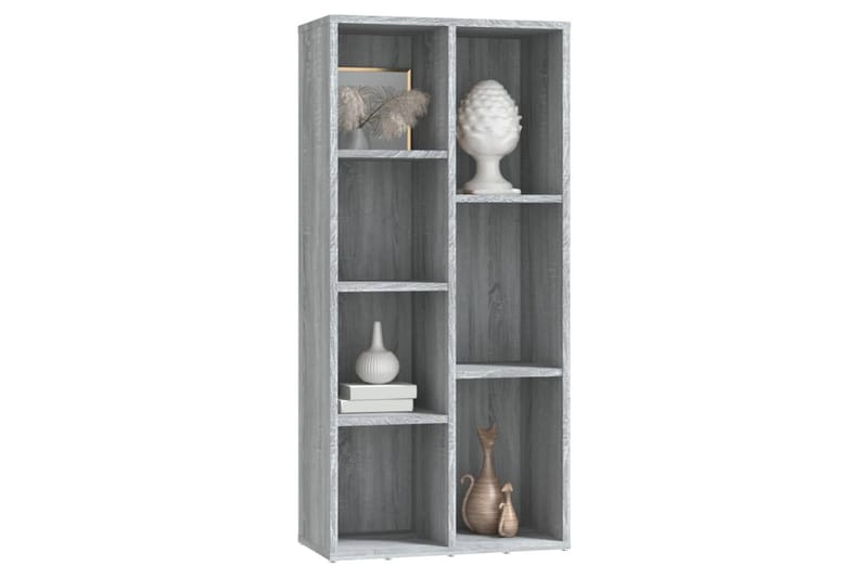 beBasic Bokhylle grå sonoma 50x25x106 cm - GrÃ¥ - Oppbevaring - Hyller - Bokhylle