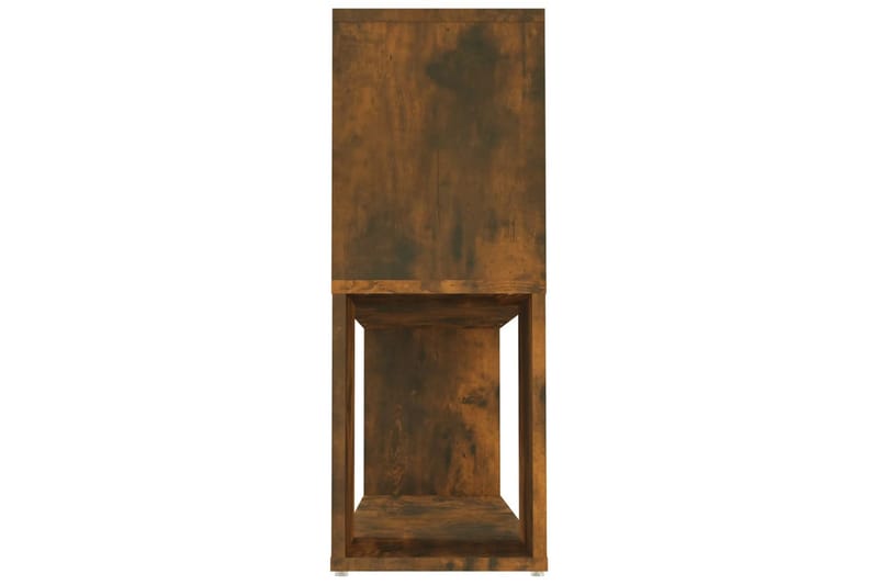 beBasic Bokhylle røkt eik 100x24x63 cm konstruert tre - Brun - Oppbevaring - Hyller - Bokhylle