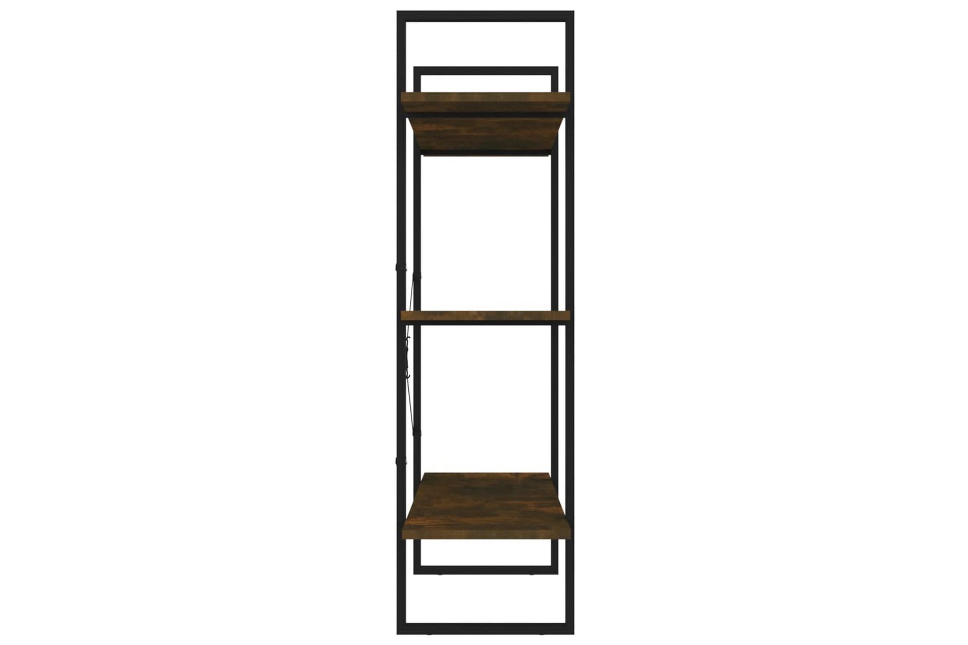 beBasic Bokhylle røkt eik 100x30x105 cm konstruert tre - Brun - Oppbevaring - Hyller - Bokhylle