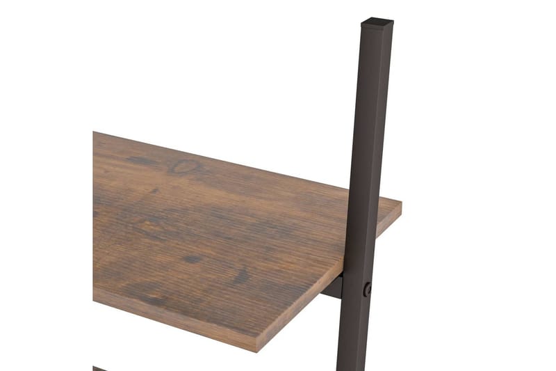 beBasic Stigehylle 3 etasjer mørkebrun og svart 64x34x116 cm - Brun - Oppbevaring - Hyller - Stigehylle