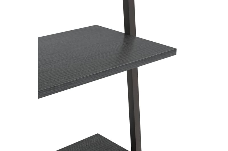 beBasic Stigehylle 3 etasjer svart 64x34x116 cm - Svart - Oppbevaring - Hyller - Stigehylle