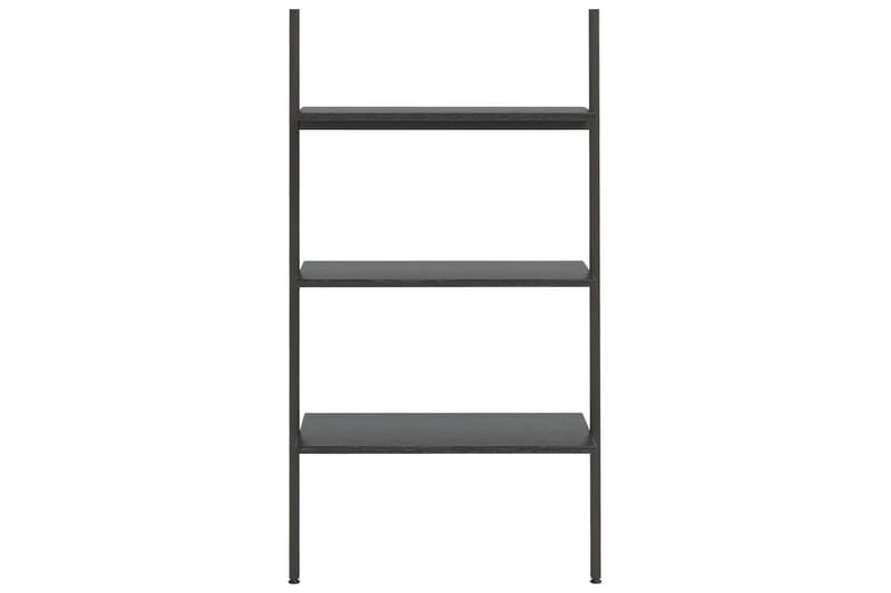 beBasic Stigehylle 3 etasjer svart 64x34x116 cm - Svart - Oppbevaring - Hyller - Stigehylle