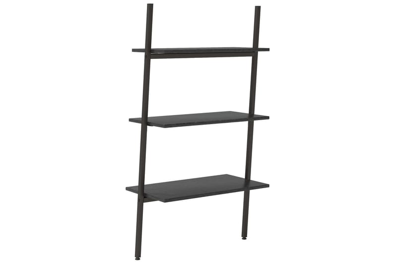 beBasic Stigehylle 3 etasjer svart 64x34x116 cm - Svart - Oppbevaring - Hyller - Stigehylle