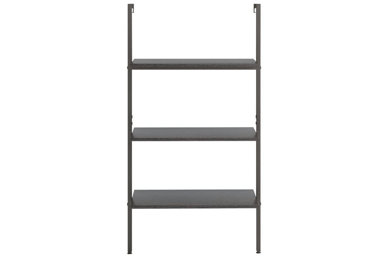 beBasic Stigehylle 3 etasjer svart 64x35x120,5 cm - Svart - Oppbevaring - Hyller - Bokhylle