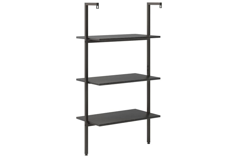 beBasic Stigehylle 3 etasjer svart 64x35x120,5 cm - Svart - Oppbevaring - Hyller - Bokhylle