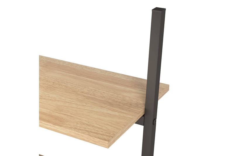 beBasic Stigehylle 4 etasjer lysebrun og svart 64x34x150,5 cm - Brun - Oppbevaring - Hyller - Stigehylle
