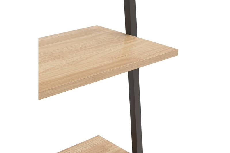 beBasic Stigehylle 4 etasjer lysebrun og svart 64x34x150,5 cm - Brun - Oppbevaring - Hyller - Stigehylle