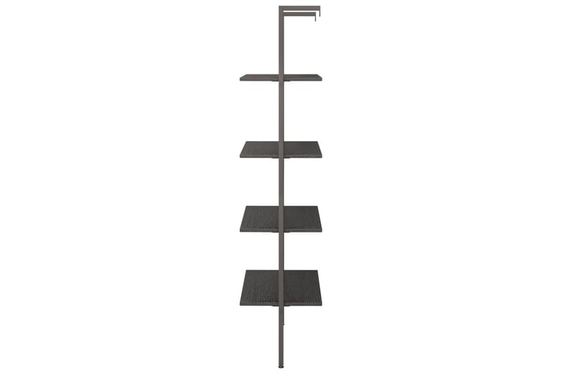 beBasic Stigehylle 4 etasjer svart 64x35x152,5 cm - Svart - Oppbevaring - Hyller - Bokhylle