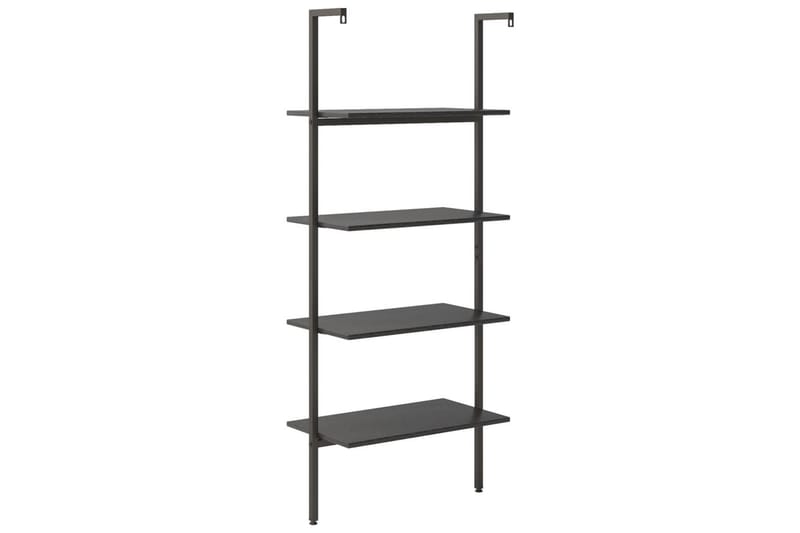 beBasic Stigehylle 4 etasjer svart 64x35x152,5 cm - Svart - Oppbevaring - Hyller - Bokhylle