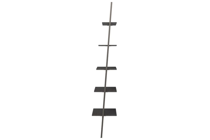 beBasic Stigehylle 5 etasjer svart 64x34x185,5 cm - Svart - Oppbevaring - Hyller - Bokhylle