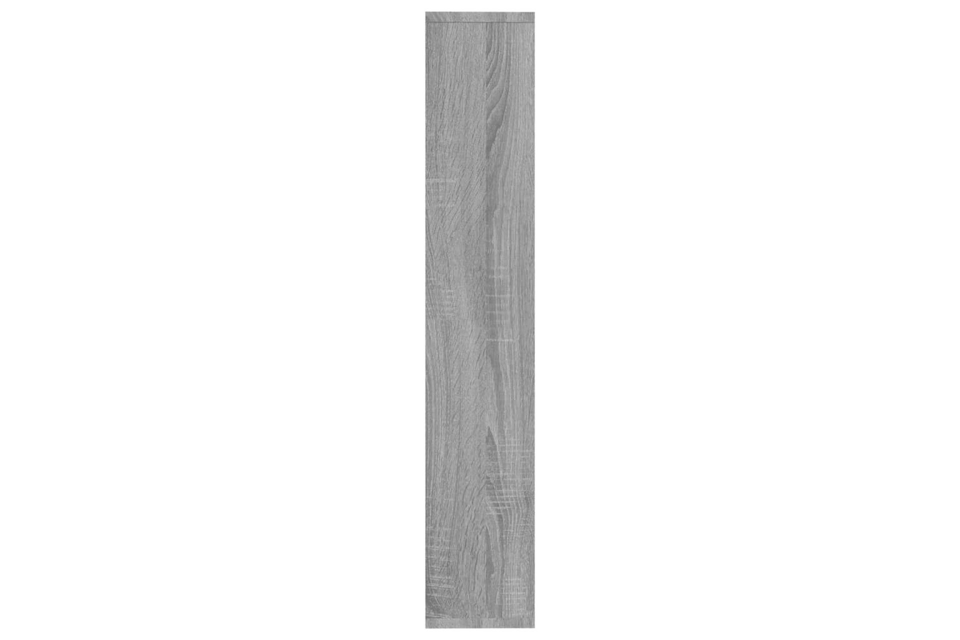 beBasic Vegghylle grå sonoma 36x16x90 cm konstruert tre - GrÃ¥ - Oppbevaring - Hyller - Vegghylle