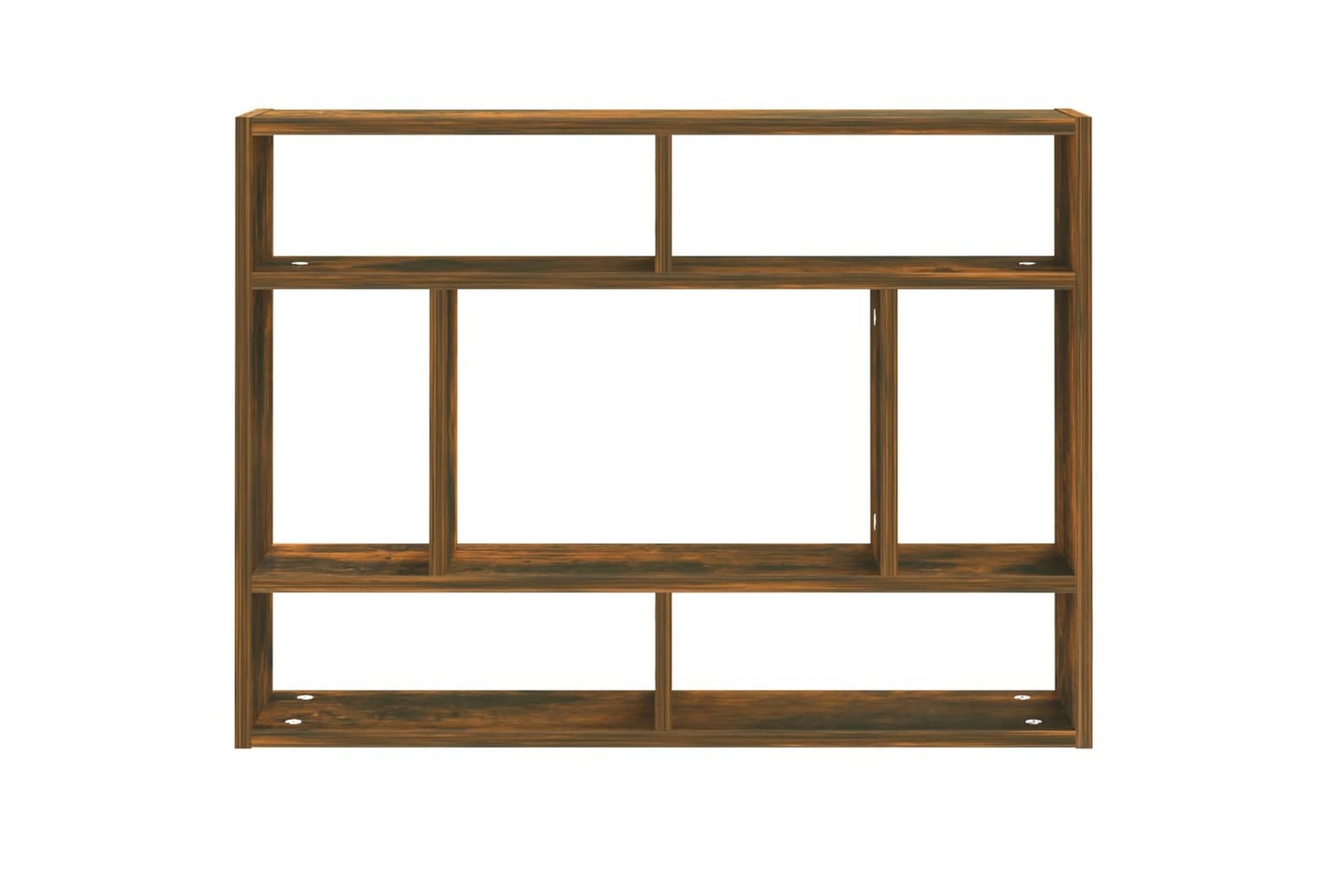 beBasic Vegghylle røkt eik 75x16x55 cm konstruert tre - Brun - Oppbevaring - Hyller - Vegghylle