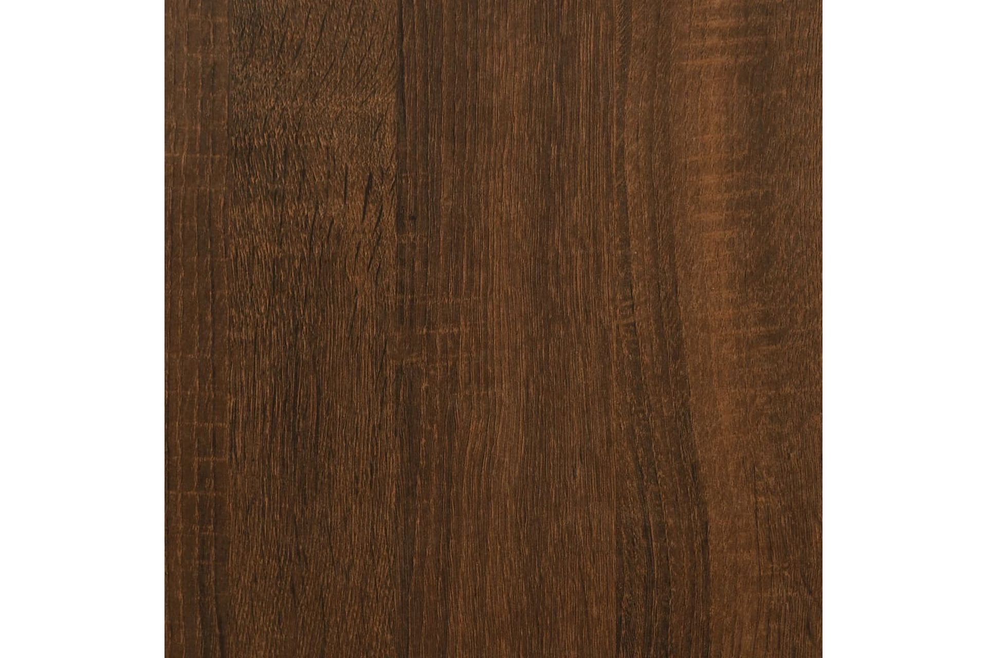 beBasic Vegghyller 2 stk brun eik 100x15x20 cm konstruert tre - Brun - Oppbevaring - Hyller - Vegghylle