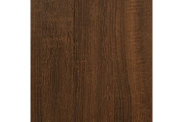 beBasic Vegghyller 2 stk brun eik 100x15x20 cm konstruert tre - Brun - Oppbevaring - Hyller - Vegghylle