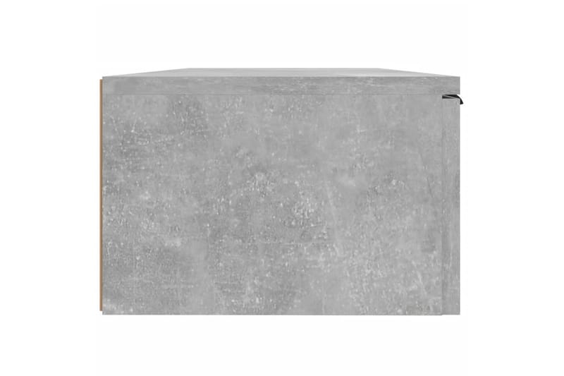 beBasic Veggskap 2 stk betonggrå 68x30x20 cm konstruert tre - GrÃ¥ - Oppbevaring - Hyller - Vegghylle