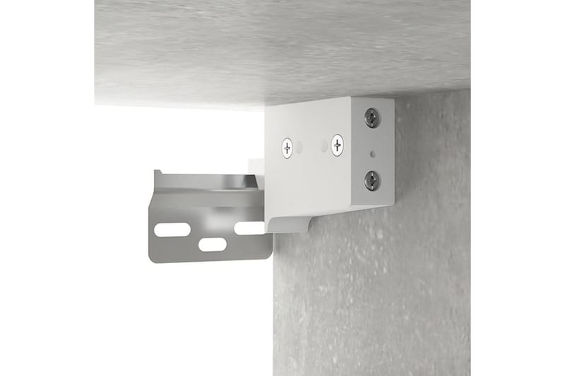 beBasic Veggskap 2 stk betonggrå 68x30x20 cm konstruert tre - GrÃ¥ - Oppbevaring - Hyller - Vegghylle