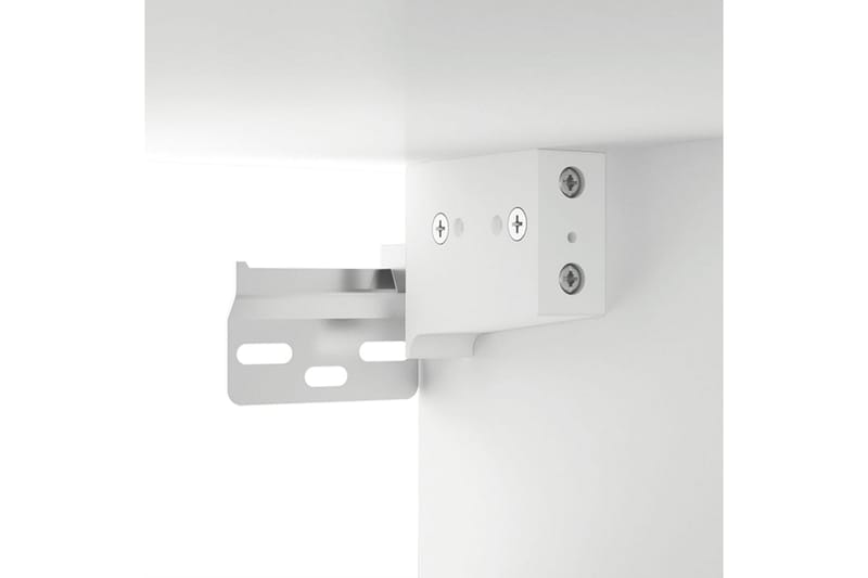 beBasic Veggskap 2 stk hvit 68x30x20 cm konstruert tre - Hvit - Oppbevaring - Hyller - Vegghylle