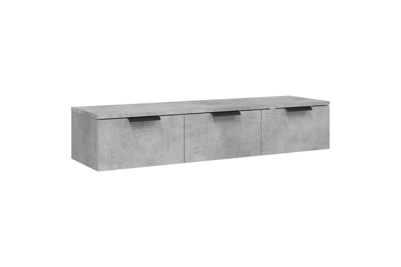 beBasic Veggskap betonggrå 102x30x20 cm konstruert tre - GrÃ¥ - Vegghylle