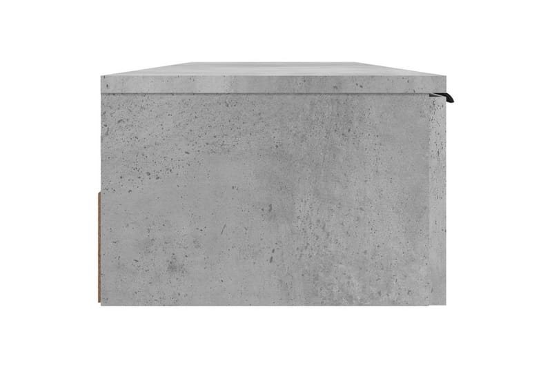 beBasic Veggskap betonggrå 102x30x20 cm konstruert tre - GrÃ¥ - Oppbevaring - Hyller - Vegghylle