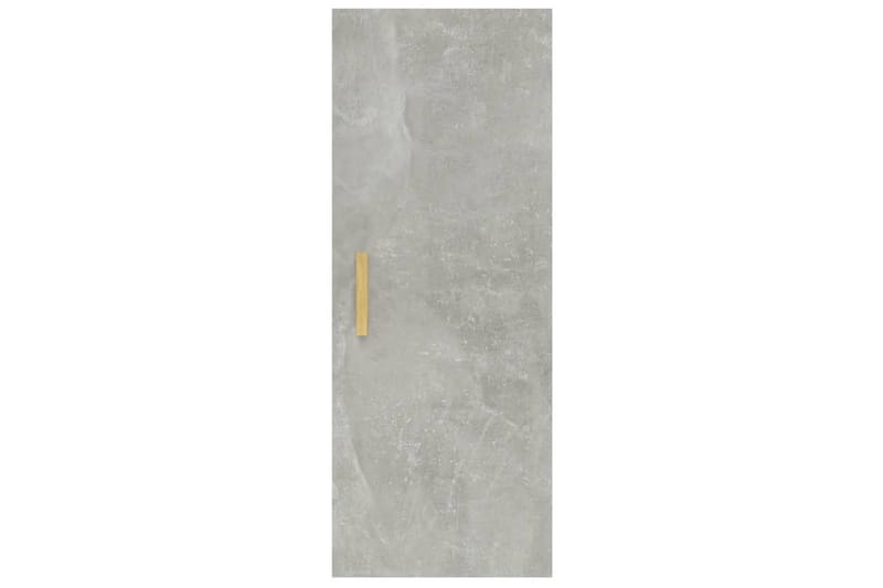 beBasic Veggskap betonggrå 34,5x34x90 cm konstruert tre - GrÃ¥ - Oppbevaring - Hyller - Vegghylle