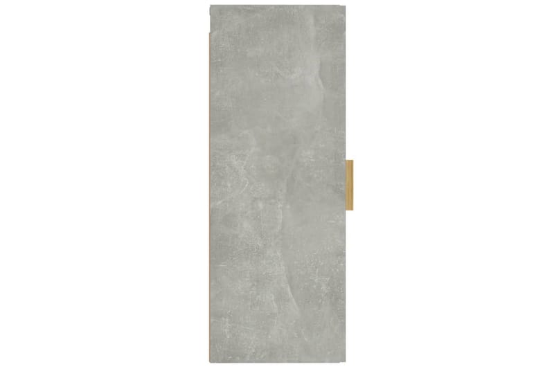 beBasic Veggskap betonggrå 34,5x34x90 cm konstruert tre - GrÃ¥ - Oppbevaring - Hyller - Vegghylle