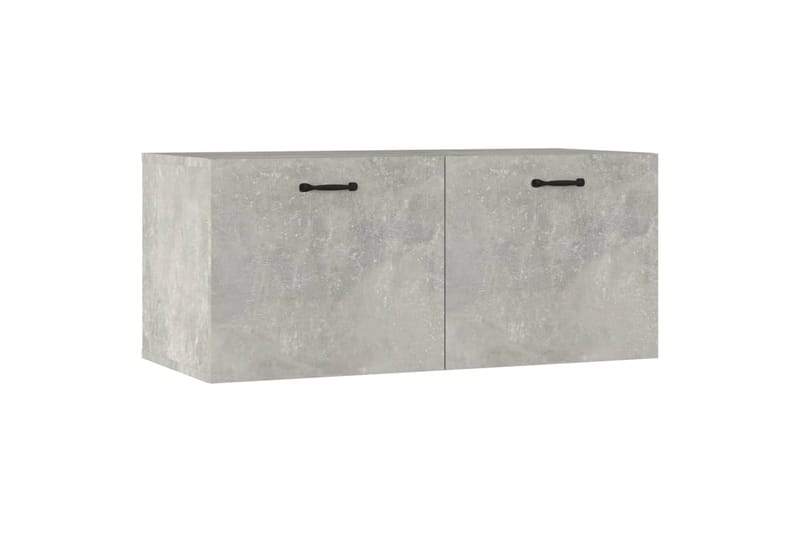 beBasic Veggskap betonggrå 80x35x36,5 cm konstruert tre - GrÃ¥ - Oppbevaring - Hyller - Vegghylle