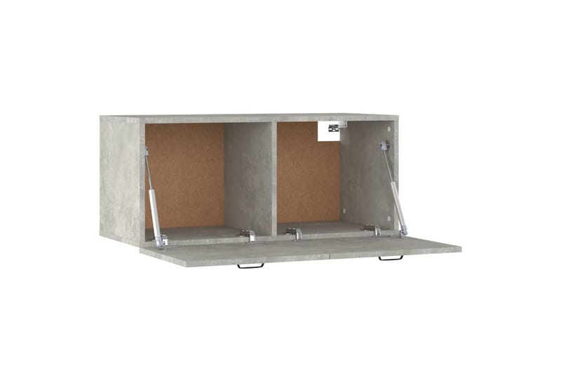 beBasic Veggskap betonggrå 80x35x36,5 cm konstruert tre - GrÃ¥ - Oppbevaring - Hyller - Vegghylle