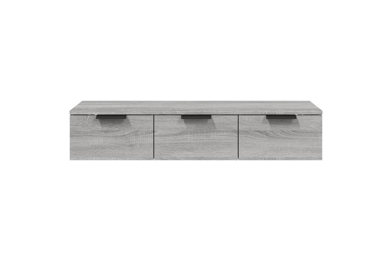 beBasic Veggskap grå sonoma 102x30x20 cm konstruert tre - GrÃ¥ - Oppbevaring - Hyller - Vegghylle