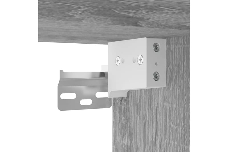 beBasic Veggskap grå sonoma 102x30x20 cm konstruert tre - GrÃ¥ - Oppbevaring - Hyller - Vegghylle
