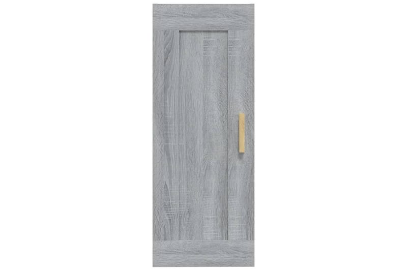 beBasic Veggskap grå sonoma 35x34x90 cm konstruert tre - GrÃ¥ - Oppbevaring - Hyller - Vegghylle