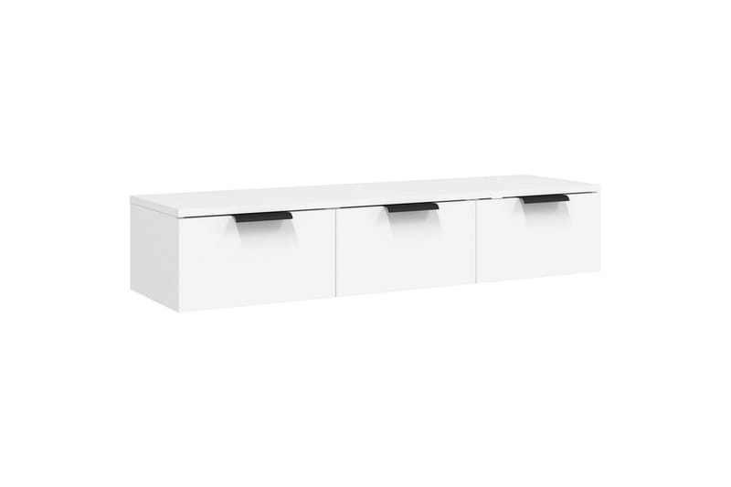 beBasic Veggskap hvit 102x30x20 cm konstruert tre - Hvit - Oppbevaring - Hyller - Vegghylle