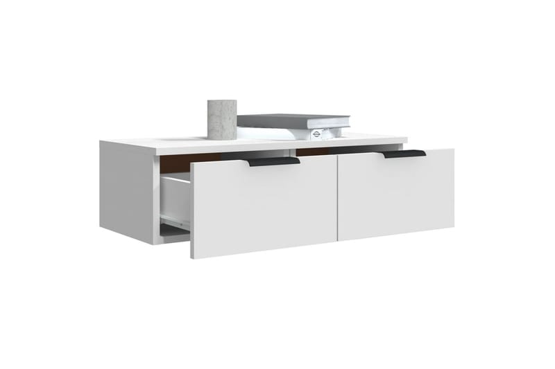 beBasic Veggskap hvit 68x30x20 cm konstruert tre - Hvit - Oppbevaring - Hyller - Vegghylle