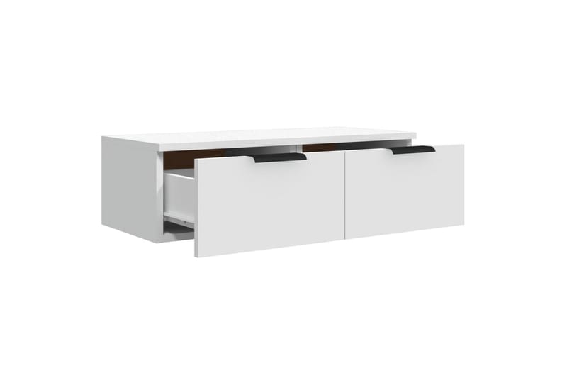 beBasic Veggskap hvit 68x30x20 cm konstruert tre - Hvit - Oppbevaring - Hyller - Vegghylle
