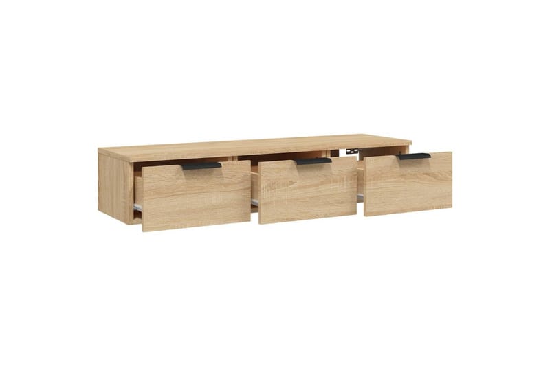 beBasic Veggskap sonoma eik 102x30x20 cm konstruert tre - Brun - Oppbevaring - Hyller - Vegghylle