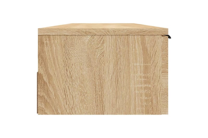beBasic Veggskap sonoma eik 102x30x20 cm konstruert tre - Brun - Oppbevaring - Hyller - Vegghylle