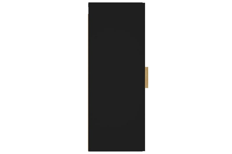 beBasic Veggskap svart 34,5x34x90 cm konstruert tre - Svart - Oppbevaring - Hyller - Vegghylle