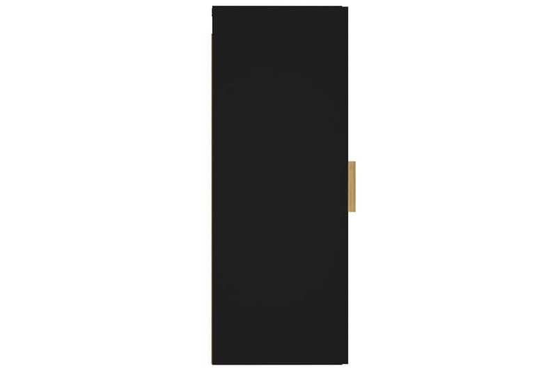 beBasic Veggskap svart 34,5x34x90 cm konstruert tre - Svart - Vegghylle