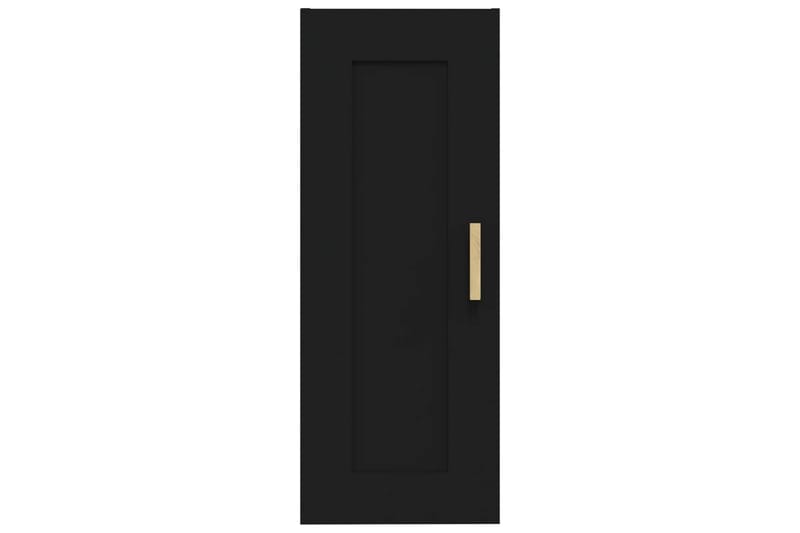 beBasic Veggskap svart 35x34x90 cm konstruert tre - Svart - Oppbevaring - Hyller - Vegghylle