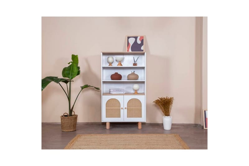 Bohem Bokhylle 90 cm - Hvit - Oppbevaring - Hyller - Bokhylle