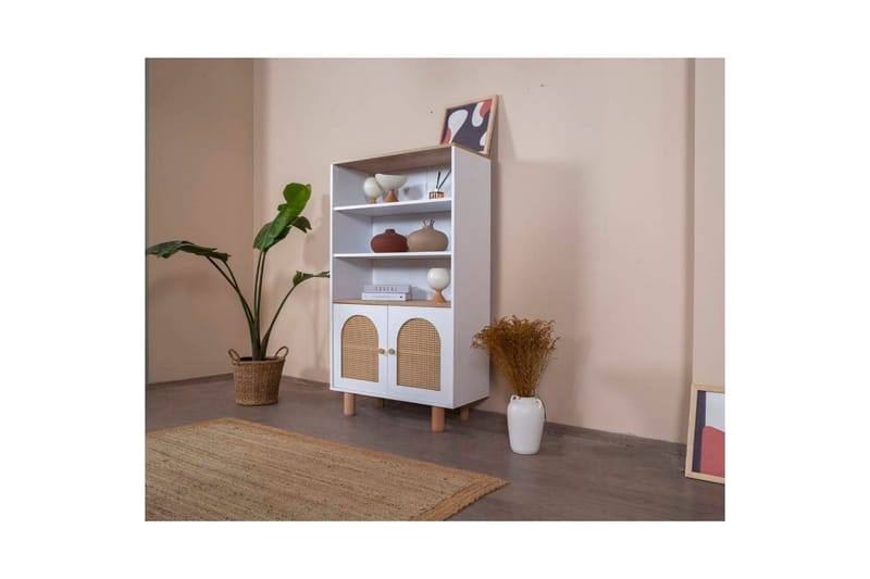 Bohem Bokhylle 90 cm - Hvit - Oppbevaring - Hyller - Bokhylle