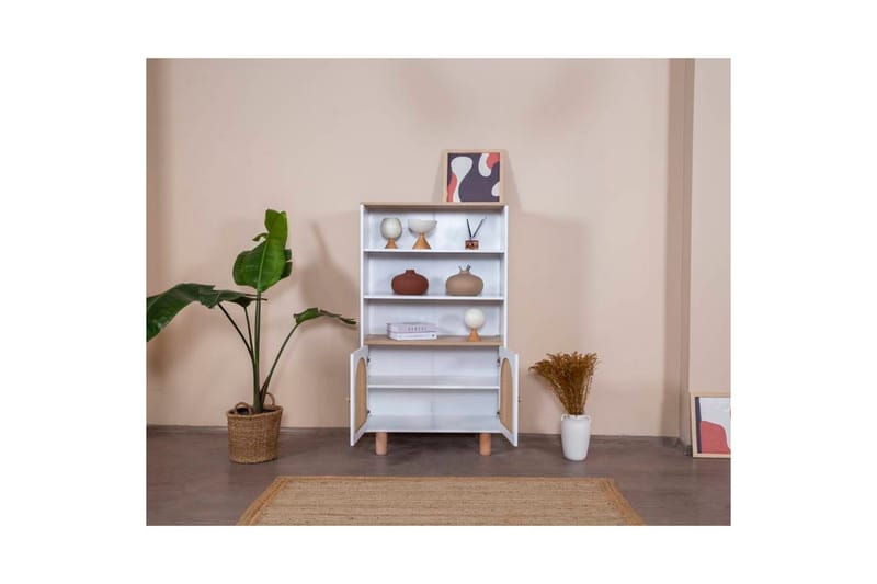Bohem Bokhylle 90 cm - Hvit - Oppbevaring - Hyller - Bokhylle