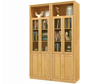 Bokhylla Loft24 Betsad/vaxad - Beiset/vokset - Oppbevaring - Klesoppbevaring - Garderober & garderobesystem - Garderobedør - Foldedør garderobe