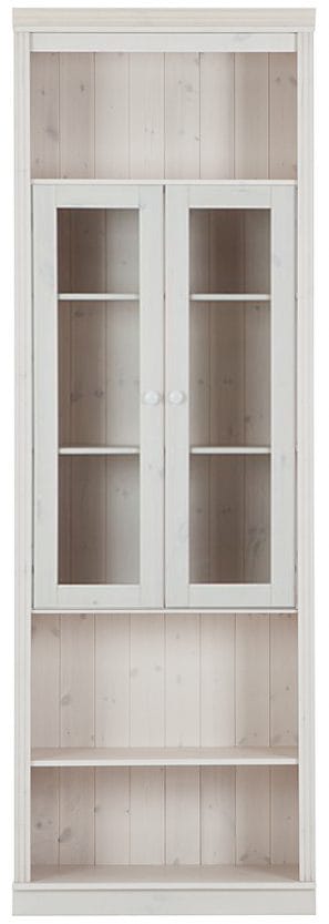 Bokhylla Loft24 Hvit Glass - Hvit - Oppbevaring - Hyller - Bokhylle